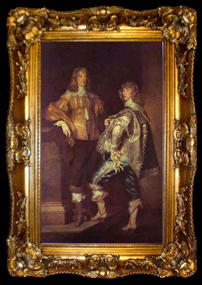 framed  Anthony Van Dyck The more intimate, but still elegant style he developed in England,, ta009-2